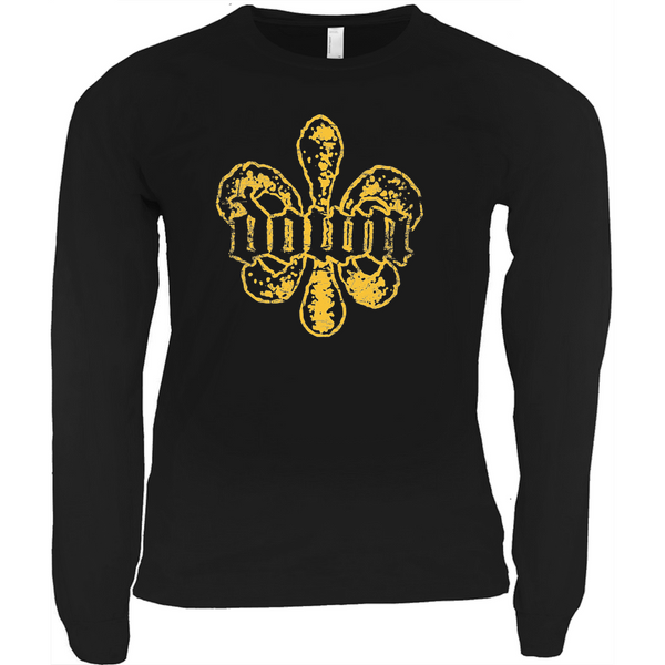 Gold Fleur De Lis Longsleeve Tee