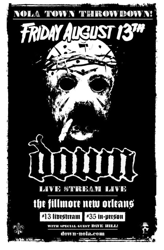DOWN Announces NOLA Town Throwdown At The Fillmore In New Orleans August 13th; In-Person And Virtual Tickets On Sale This Friday!