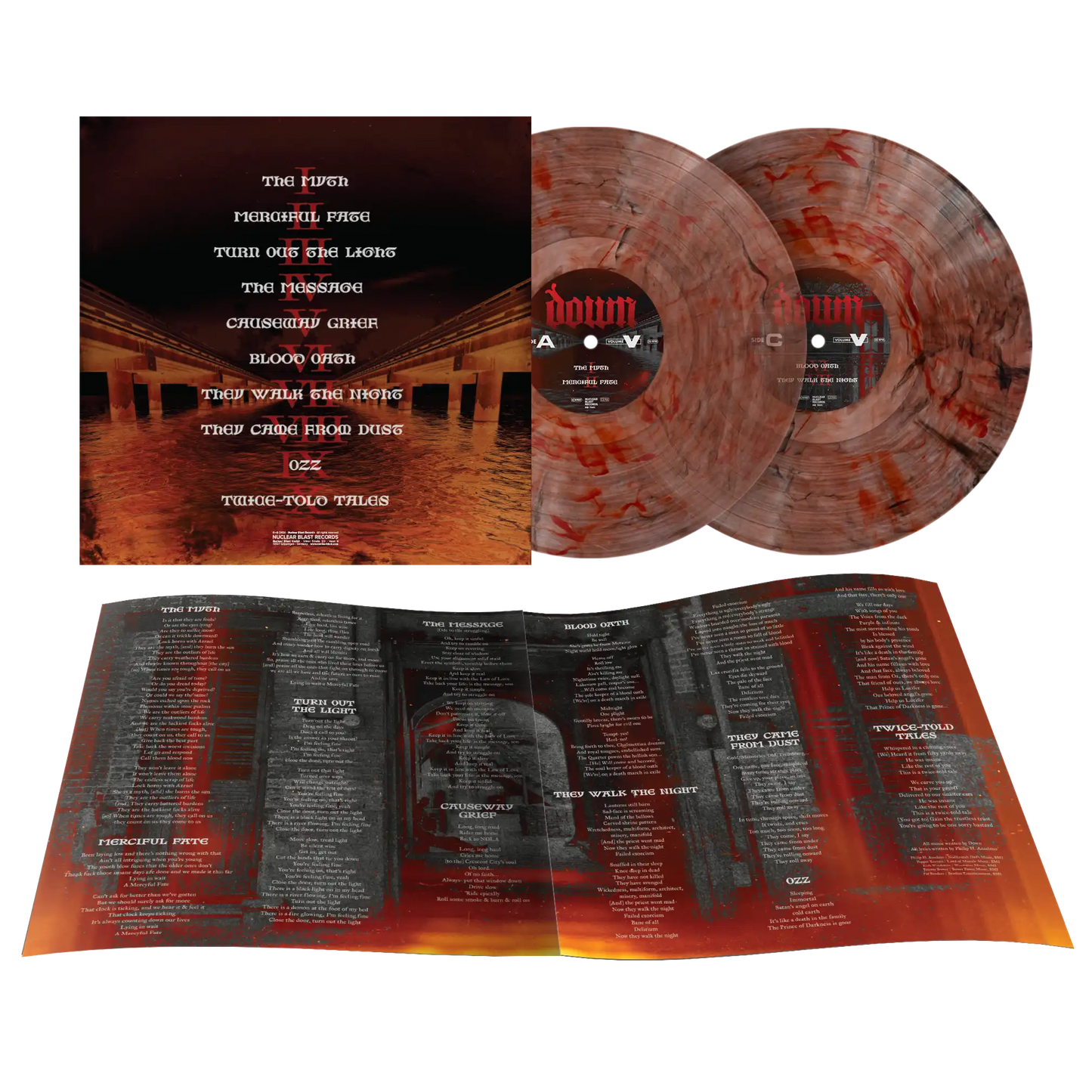 DOWN volume V: Clear, Black, Red Smoke LP