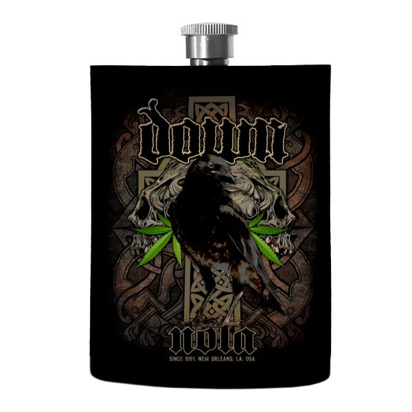DOWN Stone the Crow Hipflask