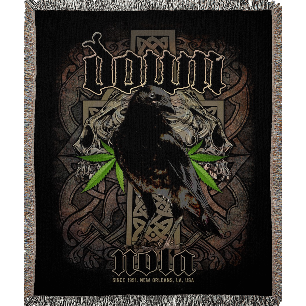 Stone the Crow Woven Blankets