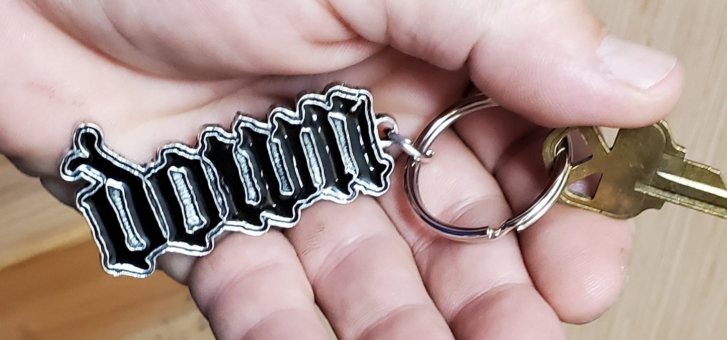 DOWN Logo Keychain