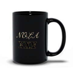 NOLA XXV Black Mug (11oz + 15oz)